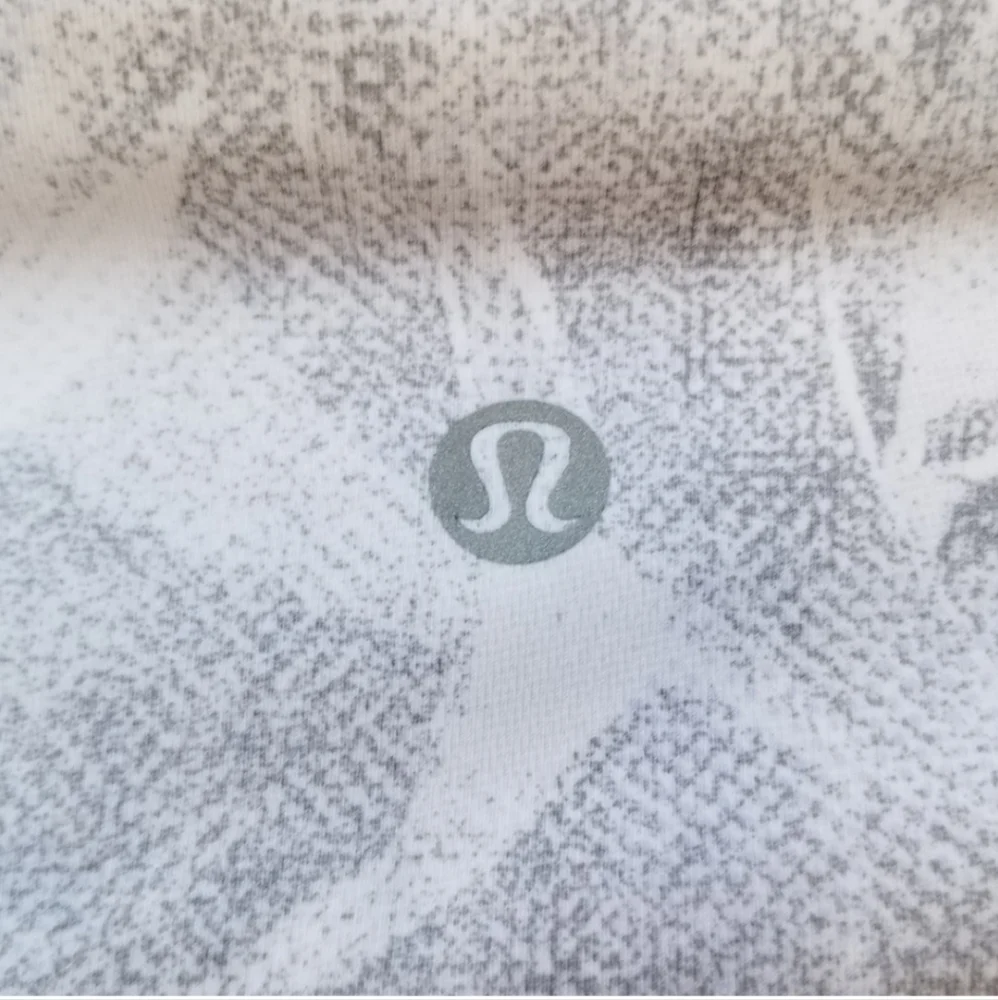 Lululemon Train Times 7/8 Mesh Leggings Jasmine White Sz 6